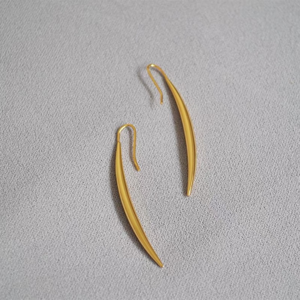 Premium 18K gold plated chic spike earrings